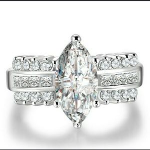 Sterling silver cocktail ring